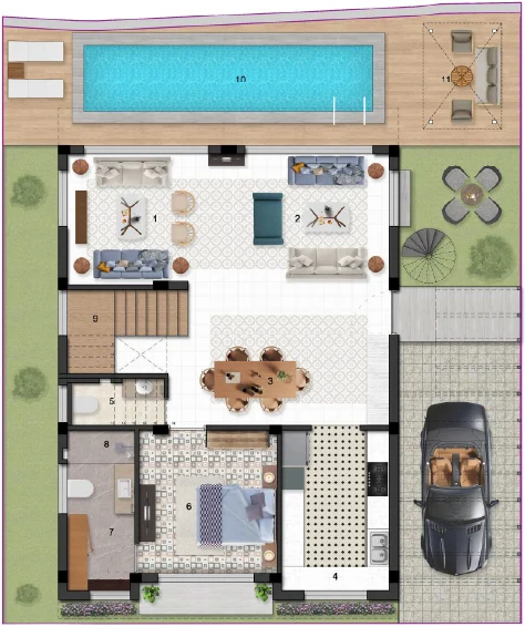 Burj Azizi ground floor plan