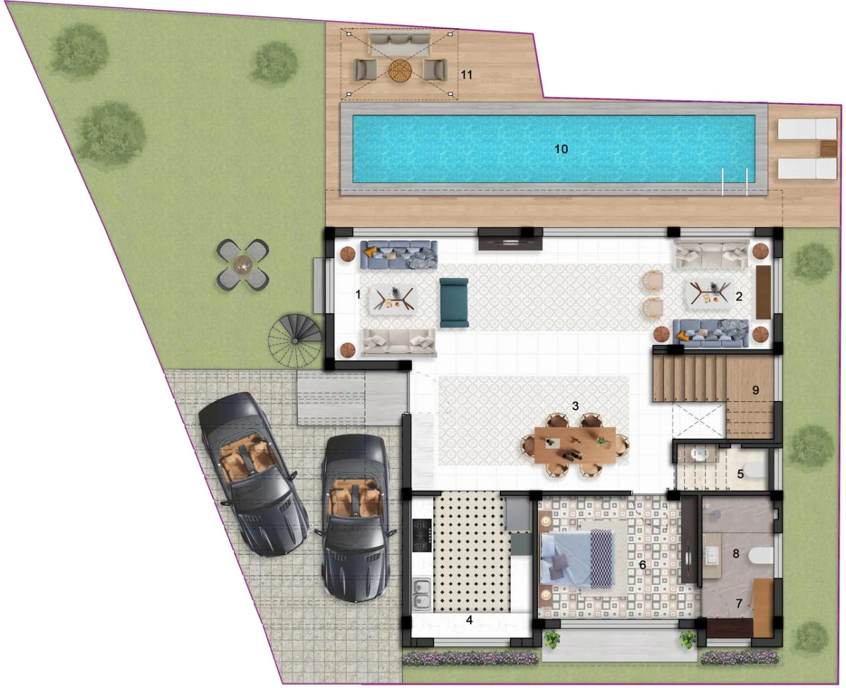 Burj Azizi ground floor plan